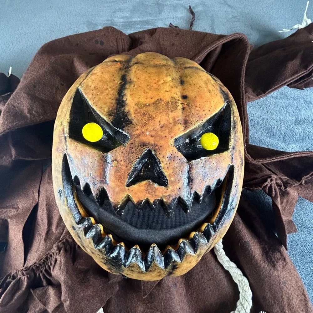 Spooktacular Creations Kids Scarecrow Pumpkin Halloween Costume Brown M 8-10
